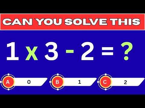 CAN YOU SOLVE THIS INTERESTING MATHS QUIZ ✖️➗ ➖ 🧠! QUIZ TIK TIK