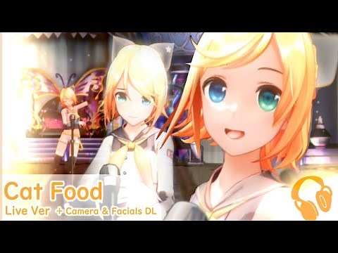 Rin sings Cat Food (Live Version) - MMD + Camera & Facials DL