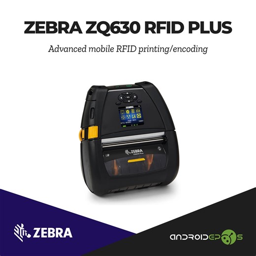 Android Epos on Instagram: "Zebra ZQ630 Plus RFID Mobile Printer - Print. Encode. Perform—Anywhere. Give your enterprise a competitive edge with feature-rich mobile printing plus RFID encoding. The ZQ630 Plus RFID mobile 4-inch printer gives workers the flexibility to print and encode RFID labels on the spot with ease, saving time and reducing errors. 💡 Why choose ZQ630 Plus RFID? ✔ On-the-spot RFID label printing & encoding ✔ Fast & secure Wi-Fi 6 (802.11axe) and Bluetooth 5.3 ✔ Large full-col