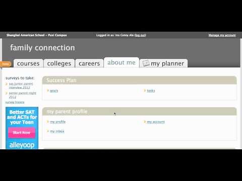 Naviance Family Connection parent tutorial