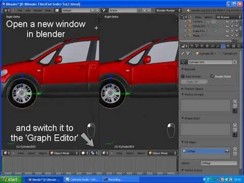 Blender Tutorial: Using Drivers for Animating Car's Wheels