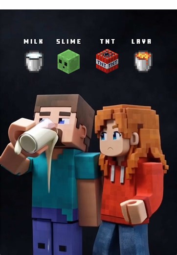 Minecraft Steve & Alex vs. Realistic Blocks 5