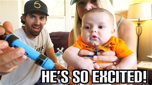 Baby Cypress receives first fishing rod during massive fan unboxing