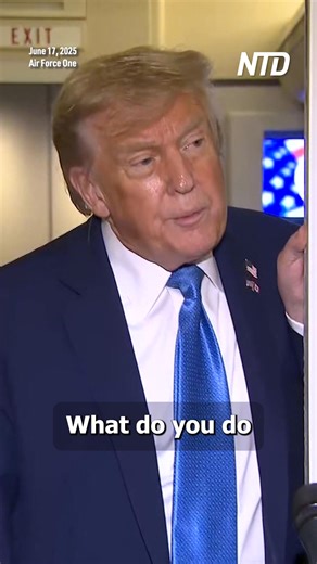 11K views · 93 reactions | Speaking aboard Air Force One early on Tuesday, President Donald Trump said he left the summit early because he had accomplished everything he had set out to do at the G7—including signing trade deals with the European Union and the UK. | NTD Life | Facebook