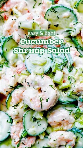 Refreshing Cucumber Shrimp Salad