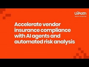 Accelerate vendor insurance compliance with AI agents and automated risk analysis