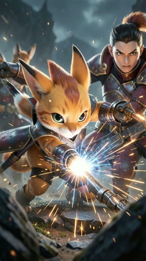 Neon Sands of the Shinx Guardian