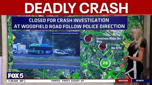 Deadly crash involving Ride On bus
