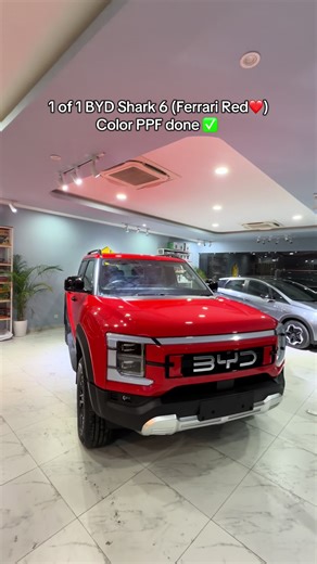 One-of-a-Kind BYD Shark 6 in Ferrari Red