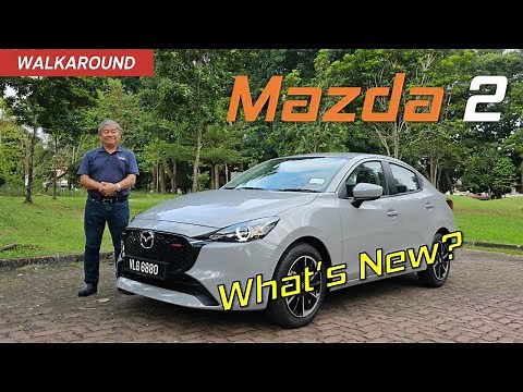 New Mazda 2 Sedan Walkaround - What's New? | YS Khong Driving