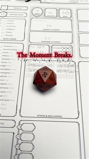 Don’t Let One D20 Kill Your Advantage Roll.#dice #dnd #rpg