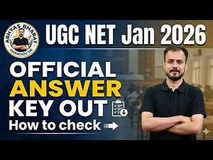 UGC NET Jan 2026 Official Answer Key OUT! 🔴 How to Check & Download Answer Key?