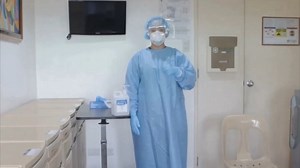 To ensure a safer hospital environment, DLSUMC healthcare workers practice the proper use of PPEs. Here is another video, this time showing donning and doffing of isolation gowns. | De La Salle University Medical Center