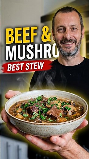 Beef & Mushroom Stew Recipe #beef #mushroom