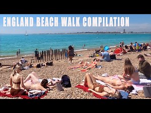 🇬🇧ENGLAND BEACH WALK COMPILATION |🏖 The MOST Beautiful Beaches in UK | England Beach Walk 4K