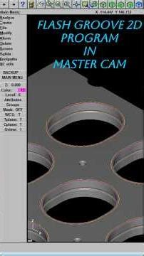 I MADE a Flashy Groove in Master Cam using 2D PROGRAM 🚀 #youtubeshorts #cad #cncmill