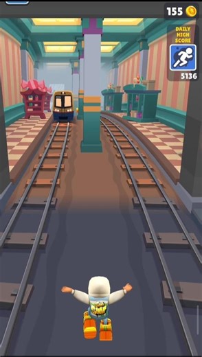 Miss = Game Over 💀 | Train Jump Challenge funny 😂 #shorts #subwaysurfers #gaming #ytshorts #playzx07