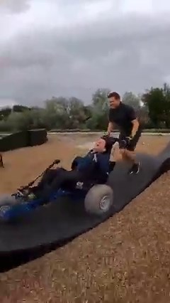 863K views · 10K reactions | It's a roller coaster. A slow, out of breath roller coaster. #wheelchair #pumptrack #allterrainwheelchair #offroadwheelchair | Extreme Motus Wheelchairs | Facebook