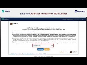 How to sign a document using Aadhaar eSign through an Invitation on JioSign
