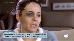 O Ministério Público de Minas Gerais denunciou duplamente Itamar Tadeu Gonçalves, médico que atestou a morte de Lorenza, mulher de um promotor, por falsidade ideológica. O MP entendeu que ele mentiu no atestado de óbito, no qual ele afirma que a causa da morte seria pneumonite, dostúrbio não comprovado pelo laudo médico do Instituto Médico Legal. Segundo a denúncia, o promotor André de Pinho intoxicou e asfixiou a mulher. | Balanço Geral