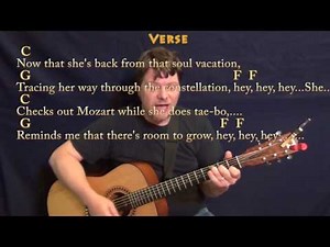 Drops of Jupiter (Train) Guitar Cover Lesson with Chords/Lyrics