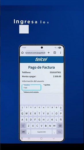 Paga tu factura Telcel en segundos