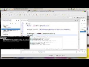 18 JAVA Swing GUI JComboBox واجهات الرسومية جافا