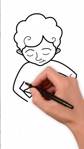 How to Draw Cartoon Kids Boy Easy Step by Step | Kids Boy Drawing for Beginners | KidsTube