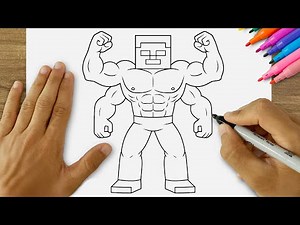 How to Draw Mutant Minecraft Steve Easy | Step by Step Minecraft Drawing Tutorial