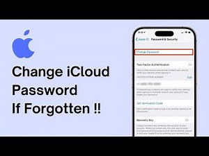 How to Change iCloud Password if Forgotten