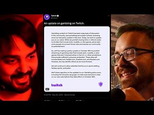 TWITCH ACTUALLY BANNED GAMBLING...