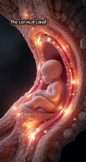 How the Cervix Softens Before Labor | Cervical Ripening Explained in 3D Animation #shorts