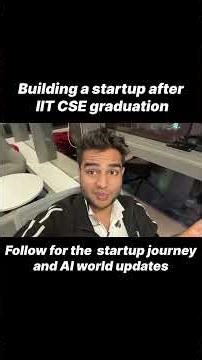 From Writing Code to Building a Business | Building a Startup at 21 After IIT CSE 🚀#startup #ai #iit