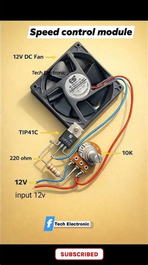 Fan Speed Control 😲 Regulator Circuit Trick / Voltage Control Circuit #circuitdiagram #shorts