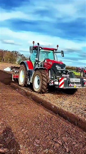 Case Puma 260 Ploughing with Kverneland for Carrot Planting Operation