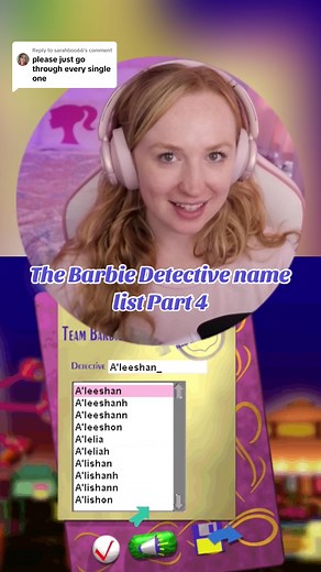 Replying to @sarahboo66 I present part 4 of the never ending Barbie Detective name list. This is still only the beginning…. #barbie #barbiegames #early2000s