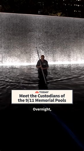 "It's more than a job because I'm doing it for the 3,000 that lost their lives and everybody around the world that sees this and sees that this is not a disaster anymore. It's a future, and it's a bright future." Overnight, five nights a week, Jim Maroon and his team of custodians clean the National September 11 Memorial & Museum reflecting pools, and they gave TODAY's Craig Melvin a behind-the-scenes look at their noble work. | Today Show