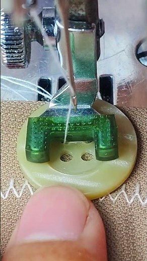 Sewing on button a #sewing