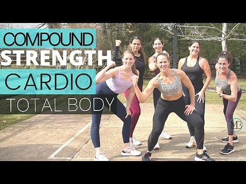 Total Body Compound Strength + Cardio Workout | Muscle Building TRI-SET