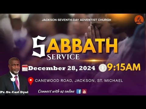 LIVE: Sabbath Worship Service l Jackson SDA Church with Pr. Dr. Carl Dyal