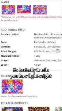 3 things to check when buying stretch fabric 🧐#sewing #bellydancecostume #diycosplay