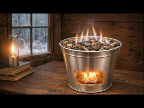 Millions of People Don’t Know This 😱 DIY Bucket Heater – No Gas, No Power