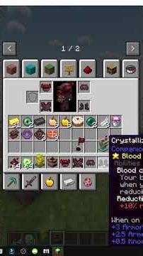 HOW TO CRAFT CRYSTALLIZED BLOOD ARMOR and its bonus in MINECRAFT COMPANIONS