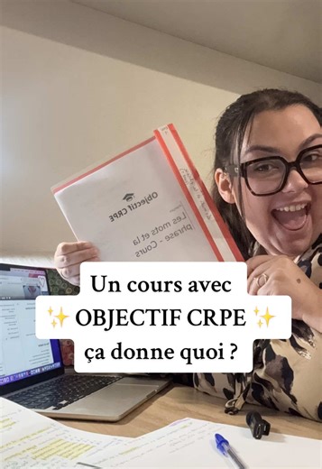 Après l’inscription, place au cours, et un cours avec OBJECTIF CRPE : ça donne quoi ? Je te montre les coulisses d’un cours de ma prépa ! #crpe #crpe2026 #profdesecoles #objectifcrpe #prof #tiktokedu #fyp Tu peux aller les suivre sur leur insta : @objectif.crpe ou directement en suivant ce lien : collaboration commerciale #CapCut