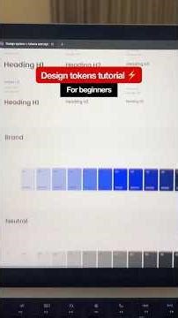 Design Tokens for Beginners - Tutorial #ui #uidesign