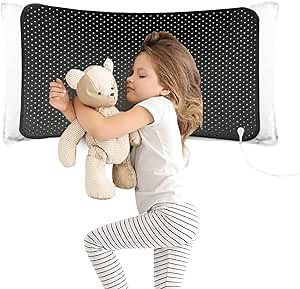 Grounding Pillowcase, Breathing Sleeping Pillowcase with Connection Cord Quality Leather PU for Better Sleep, Anxiety Relief, Natural Wellness(20x30in)