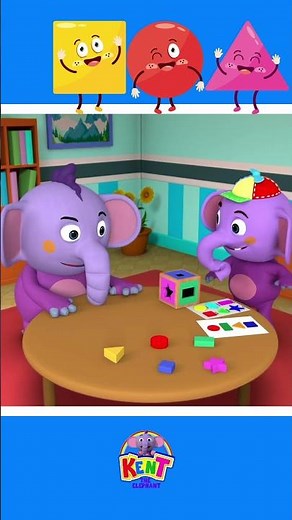 🟥 Kent Teaches Shapes - Learn with Fun #shorts #kidslearning #kidssong