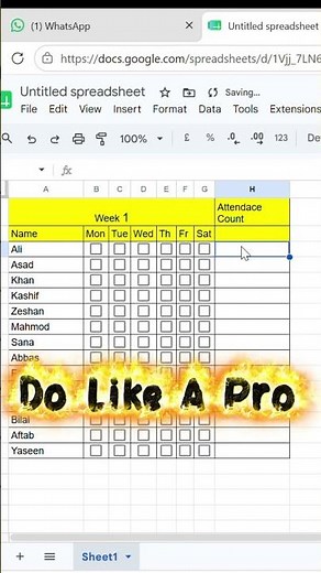 How to make attendance sheet,Countif formula to calculate present and absent, excel tutoring #excel