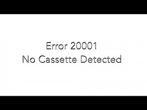 (Genmega ATM) Cassette Not Detected - 20001 Error