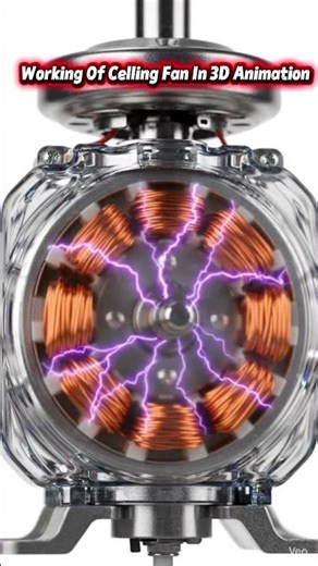 Working Celling Fan In 3D Animation #ai #animation